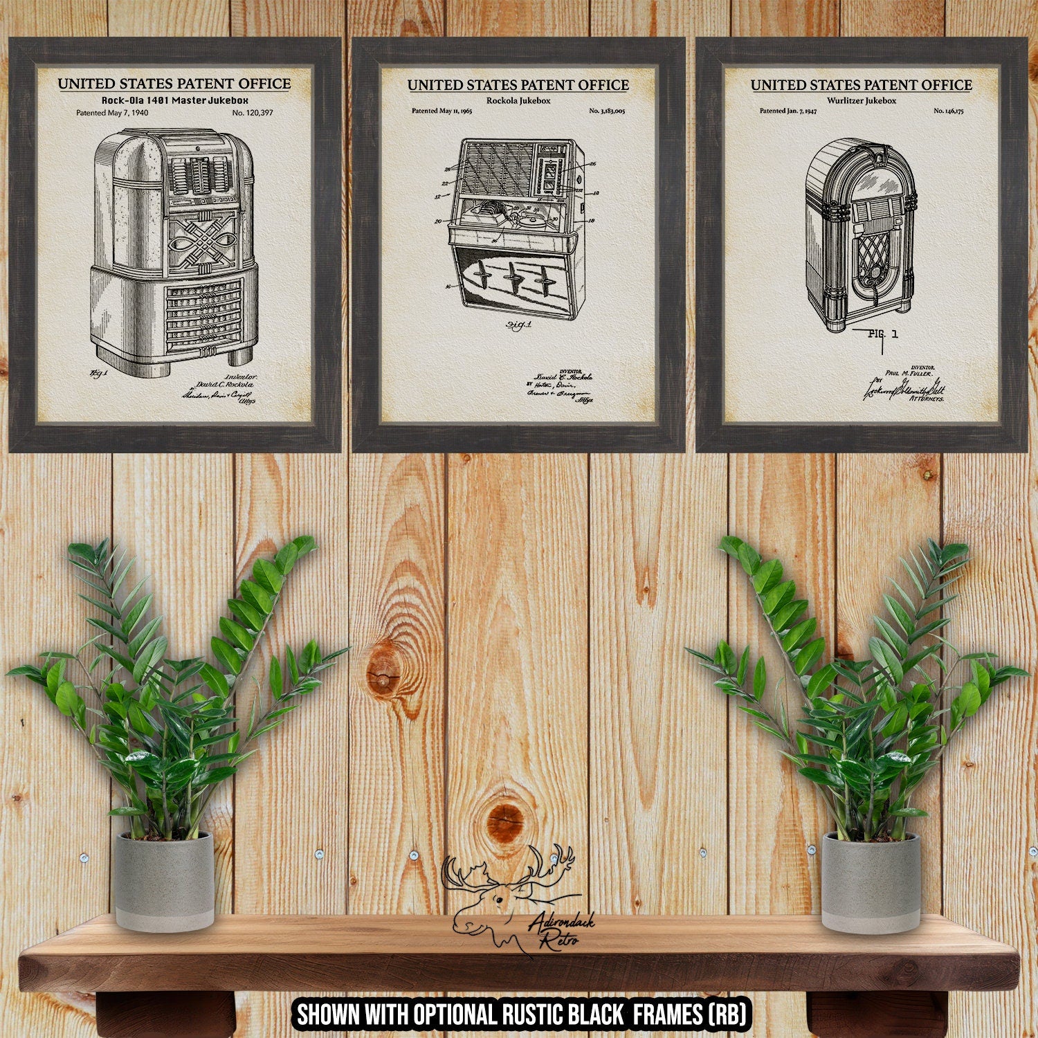 Jukebox Print Set of 3 - Retro Jukebox Posters at Adirondack Retro