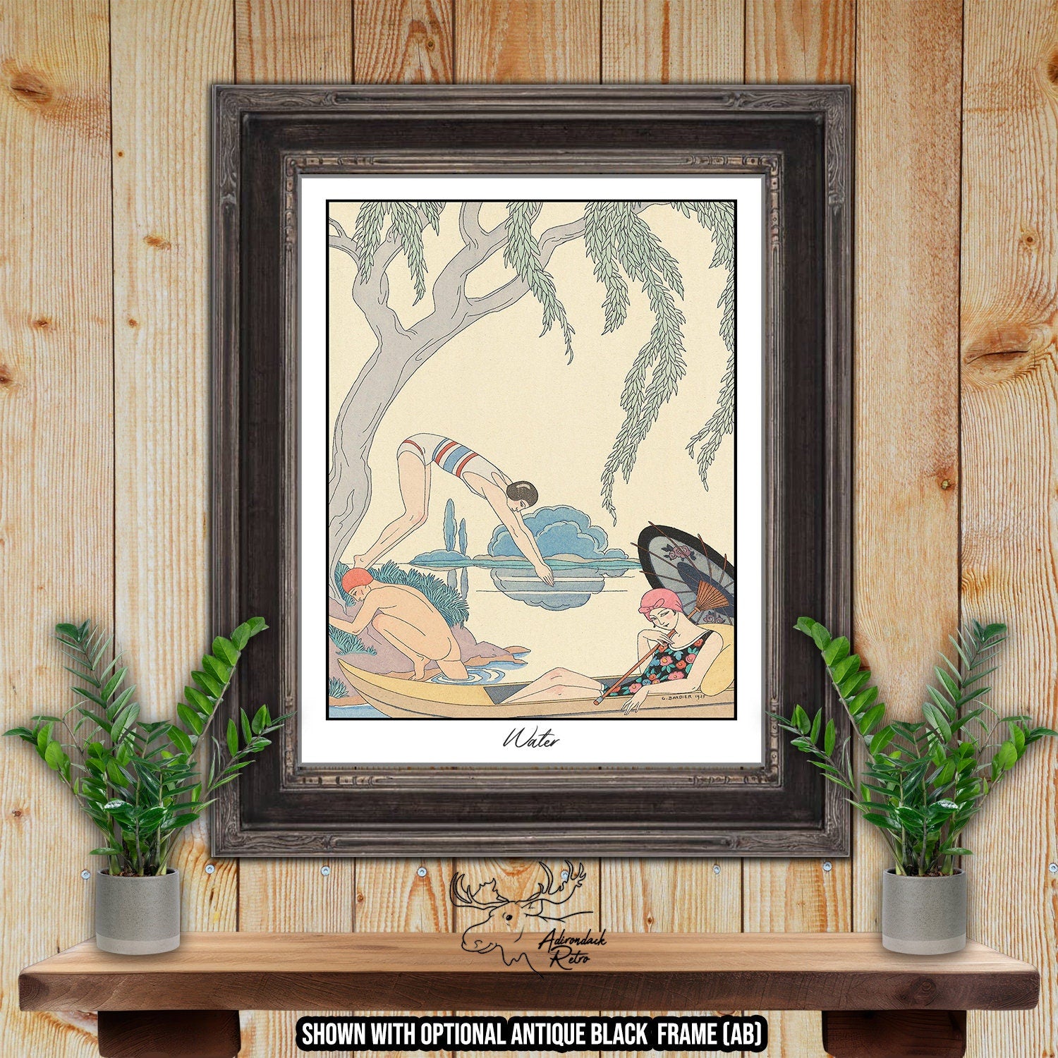 Water by George Barbier Fine Art French Fashion Print at Adirondack Retro