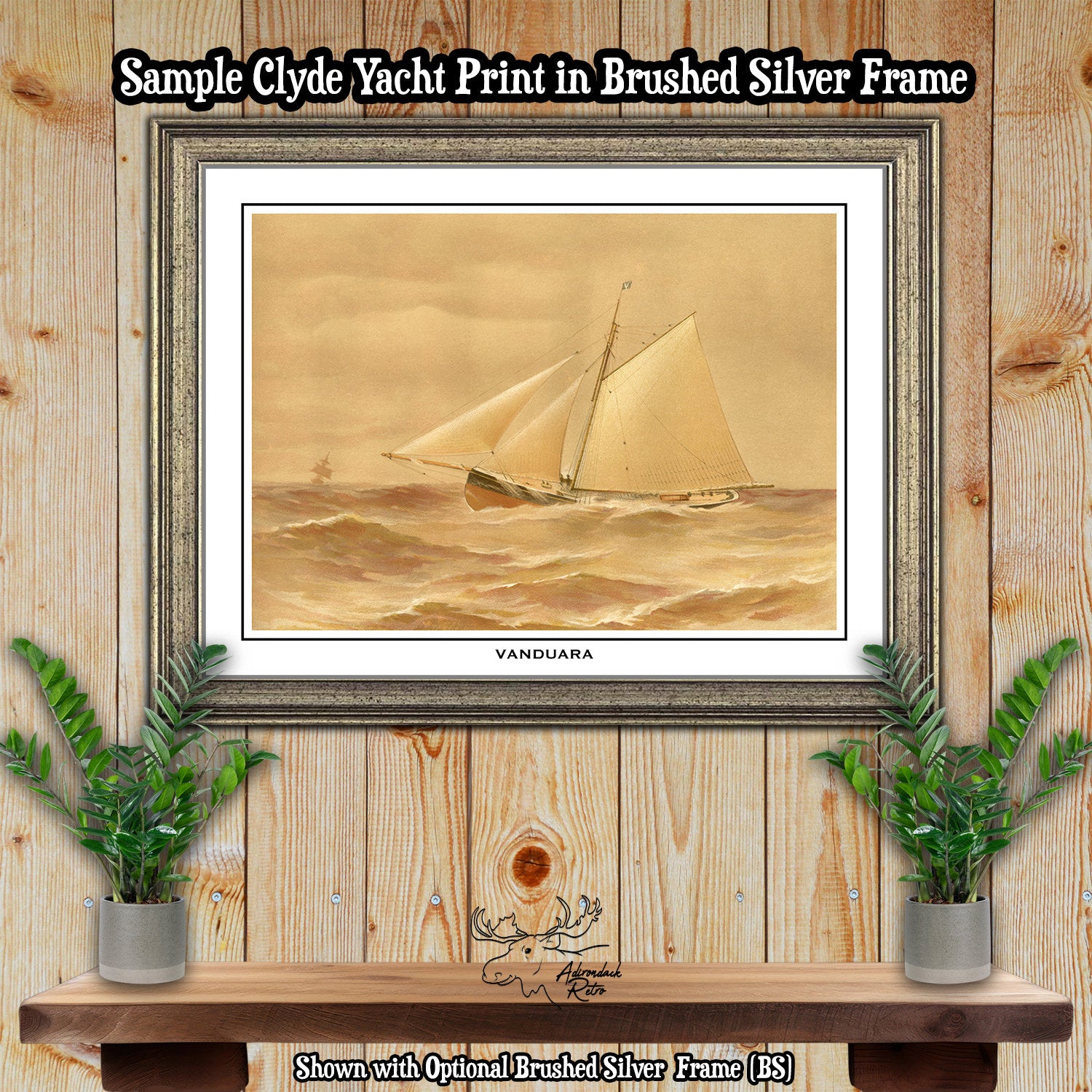 Clyde Yacht Vanduara by Henry Shields Fine Art Print