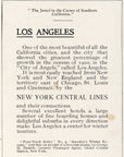1902 New York Central Railroad Print Ad Los Angeles Crown Jewel California