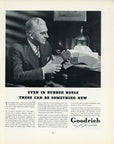 1935 B.F. Goodrich Vintage Photo Print Ad - Rubber Heels Shoes - Akron Ohio