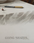 1894 "Going Shares" Chromolithograph Print | Magazine Illustration