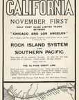 1902 Rock Island System Railroad Print Ad Southern Pacific El Paso Short Line