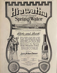 1907 Hiawatha Spring Water Print Ad Bottling Plant Native American