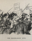 1893 The Bookmakers’ Ring Antique Magazine Wood Engraving