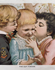 1892 "The Cut Finger" Chromolithograph Print | Magazine Illustration