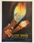 1948 Ulysse Nardin Watch Ad - Torch in hand Art - Vintage Print Ad