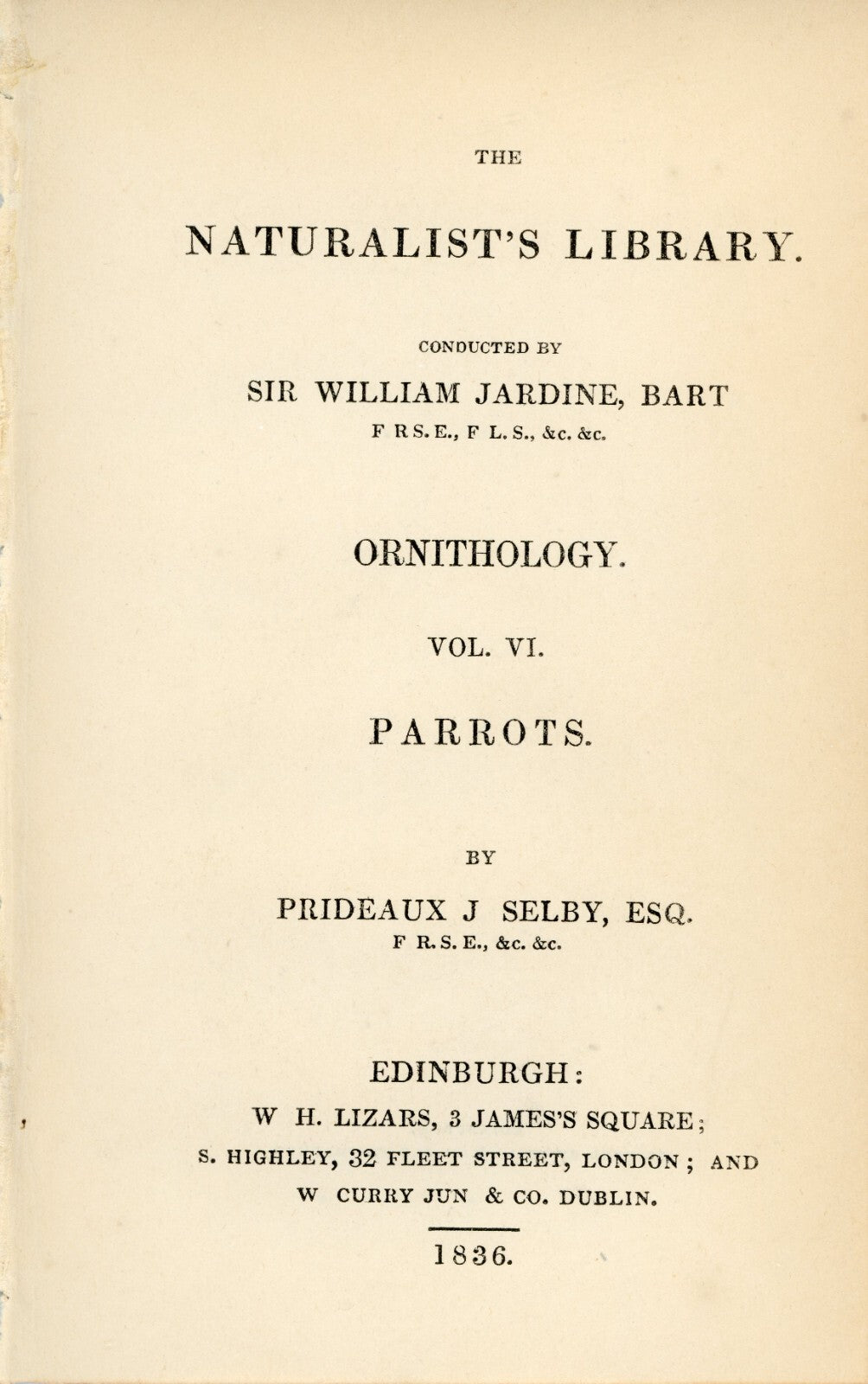 1836 Purple Capped Lory Hand-Colored Engraving Jardine Lizars - Parrots