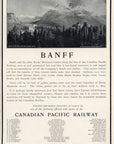 1903 Canadian Pacific Railway Railroad Print Ad Banff CPR Hotel Bow Valley