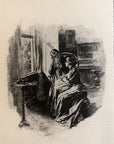 1893 The Moon, Shining Full Upon Her, Lighted up Her.. Antique Wood Engraving