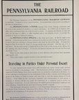 1902 Pennsylvania Railroad Print Ad Philadelphia Railway Travel Ad Train