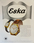 1950 Eska Automatic Watch Advertisement - Vintage Print Ad