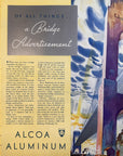 1935 Alcoa Aluminum Vintage Print Ad - Bridge - Pittsburgh PA