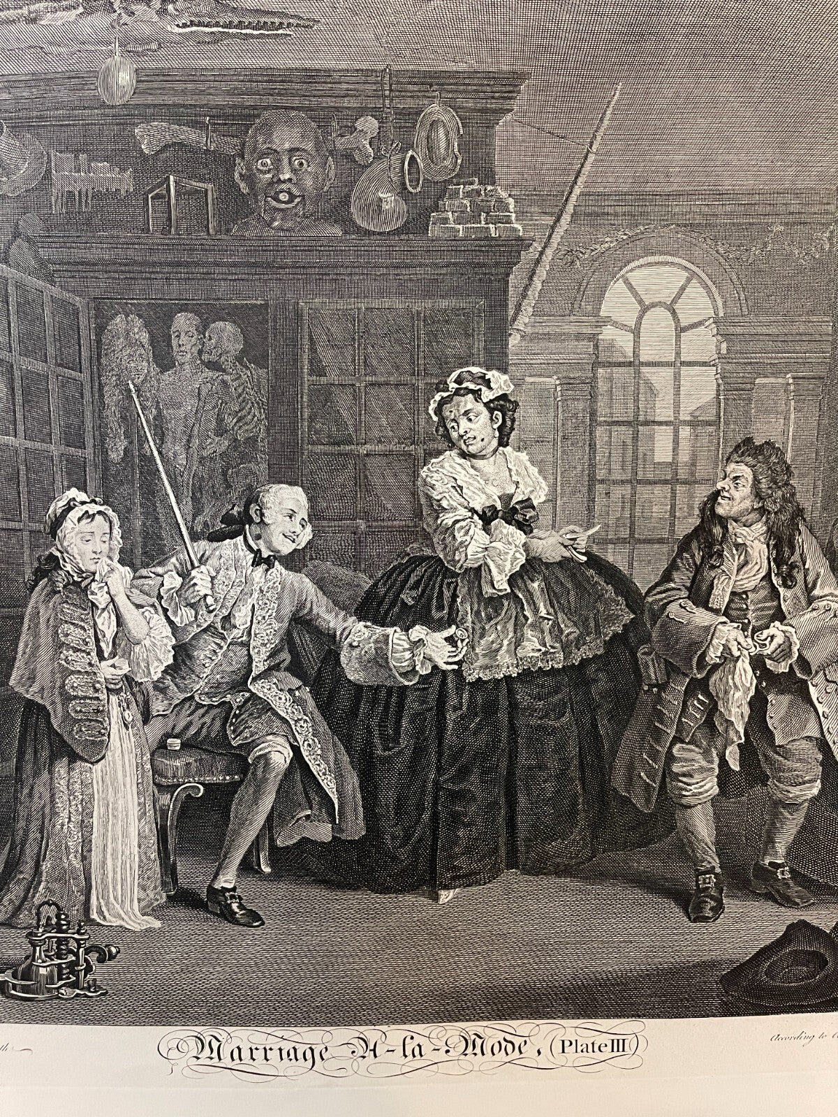 1822 MARRIAGE A LA MODE (Set of 6) Authentic Hogarth Heath Ed. Antique Prints