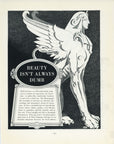 1935 A.B. Dick - Sphinx Mimeograph - Donald Denton Art - Vintage Print Ad