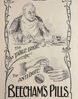 1906 Beecham's Pills Original Antique Print Ad - Quack Medicine Advertisement