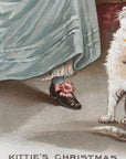 1892 "Kittie’s Christmas" Chromolithograph Print | Magazine Illustration