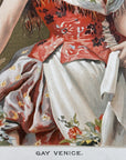 1892 "Gay Venice" Chromolithograph Print | Magazine Illustration