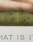 1894 "What is it?" Chromolithograph Print | Magazine Illustration