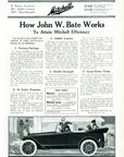1917 Mitchell Motors Antique Car Illustrated Print Ad John W. Bate Racine WI