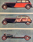 1933 Renault Automobiles Print Ad French Automobile Art Deco Advertisement
