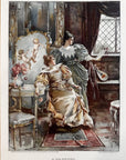 1896 W.B. Davis “A Valentine” Chromolithograph Print | Magazine Illustration