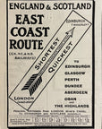 1906 Great Northern Railway Print Ad GNR East Coast Route England Scotland