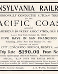 1903 Pennsylvania Railroad Print Ad Pacific Coast Autumn Tour San Francisco