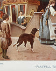1897 Luigi Crosio "Farewell To The Bride" Chromolithograph Print | Magazine Illustration