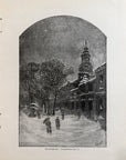 1893 The Statehouse “Independence Hall” Antique Magazine Wood Engraving
