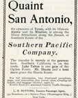 1901 Southern Pacific Railroad Print Ad San Antonio Shasta Route Lake Tahoe