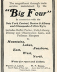 1902 Big Four Railroad Print Ad New York Central Boston & Albany Chesapeake Ohio