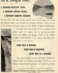 1893 New York Central Railroad Print Ad Niagara Falls Hudson River Mohawk Valley