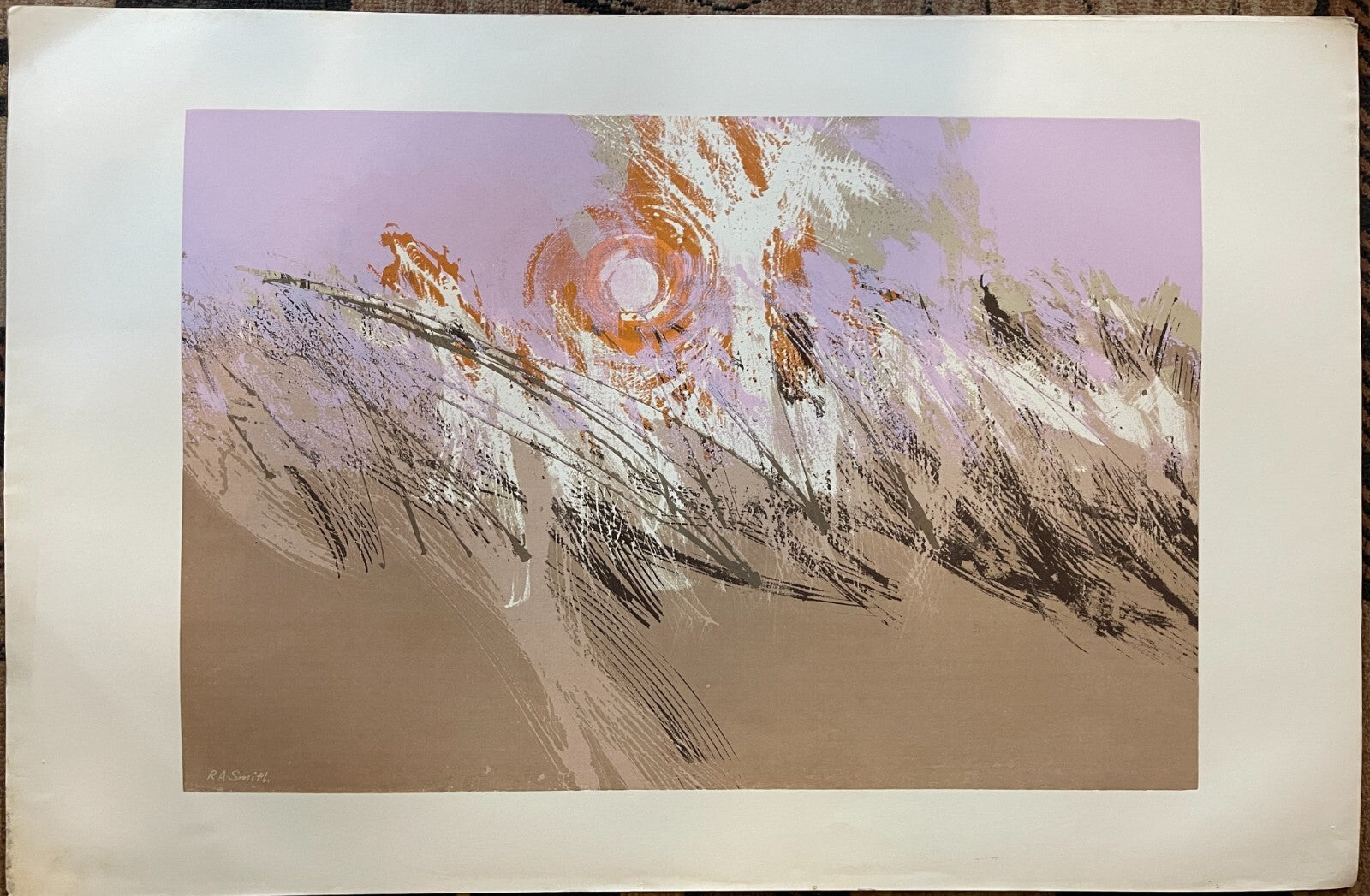 PINK DESERT Robert Alan Smith ORIGINAL Artist Signed Limited Edition Serigraph