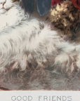 1893 "Good Friends" Chromolithograph Print | Magazine Illustration