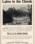 1903 Canadian Pacific Railway Railroad Print Ad  Lakes In The Clouds Lake Agnes
