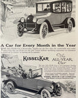 1915 Kissel Kar Print Ad - Touring Car Roadster Coupe Hartford WI Car Ad