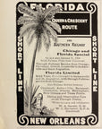 1904 Southern Railway Print Ad Queen & Crescent Route Florida Limited Short Line