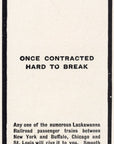 1902 Lackawanna Railroad Print Ad The Lackawanna Habit Passenger Trains NY