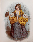 1891 "A Little Lady" Chromolithograph Print | Magazine Illustration