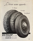 1936 Dunlop Tires Vintage Print Ad - Trakgrip Sports Special Tyres Advert