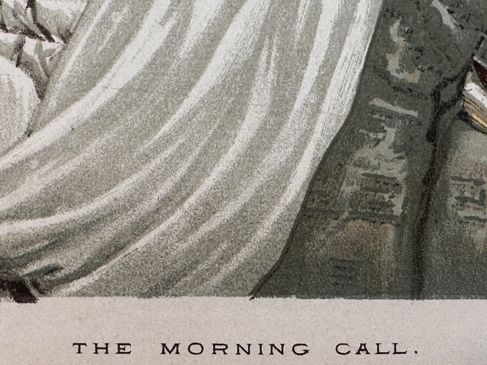 1884 &quot;The Morning Call&quot; Chromolithograph Print | Magazine Illustration