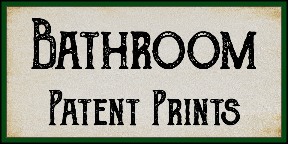 Bathroom Patent Prints at Adirondack Retro