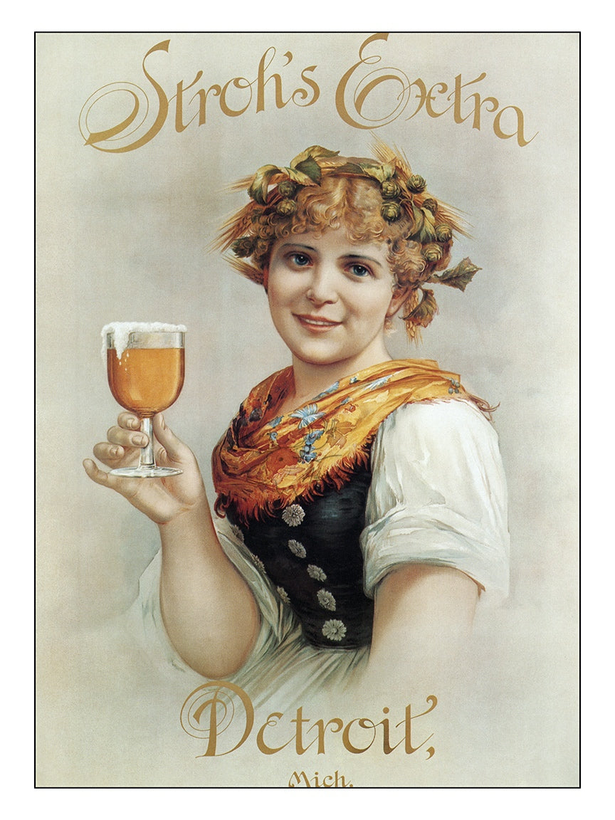 Stroh's Extra Giclee Beer Print at Adirondack Retro