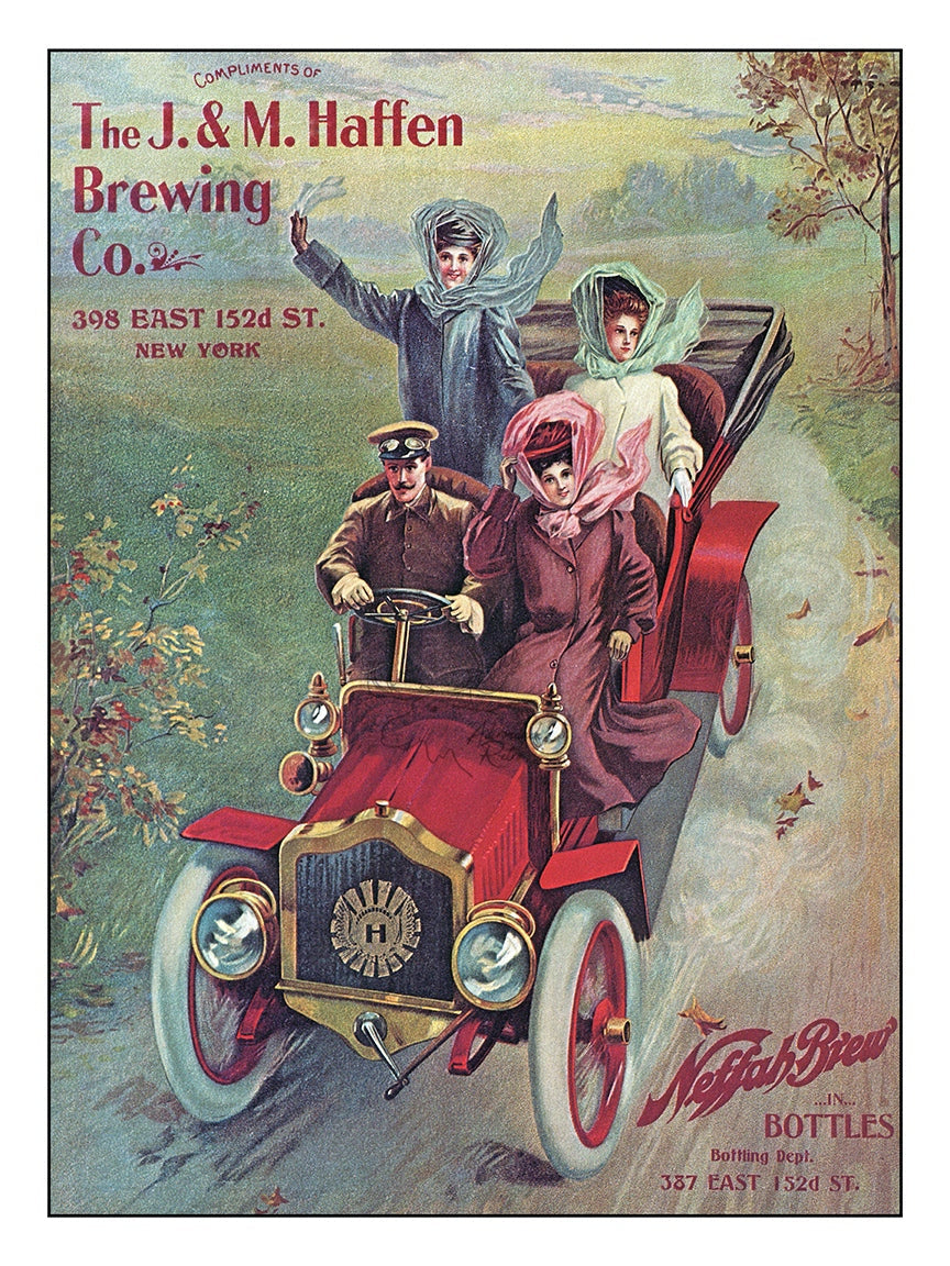 The J&M Haffen Brewing Company Neffah Brew Giclee Beer Print at Adirondack Retro