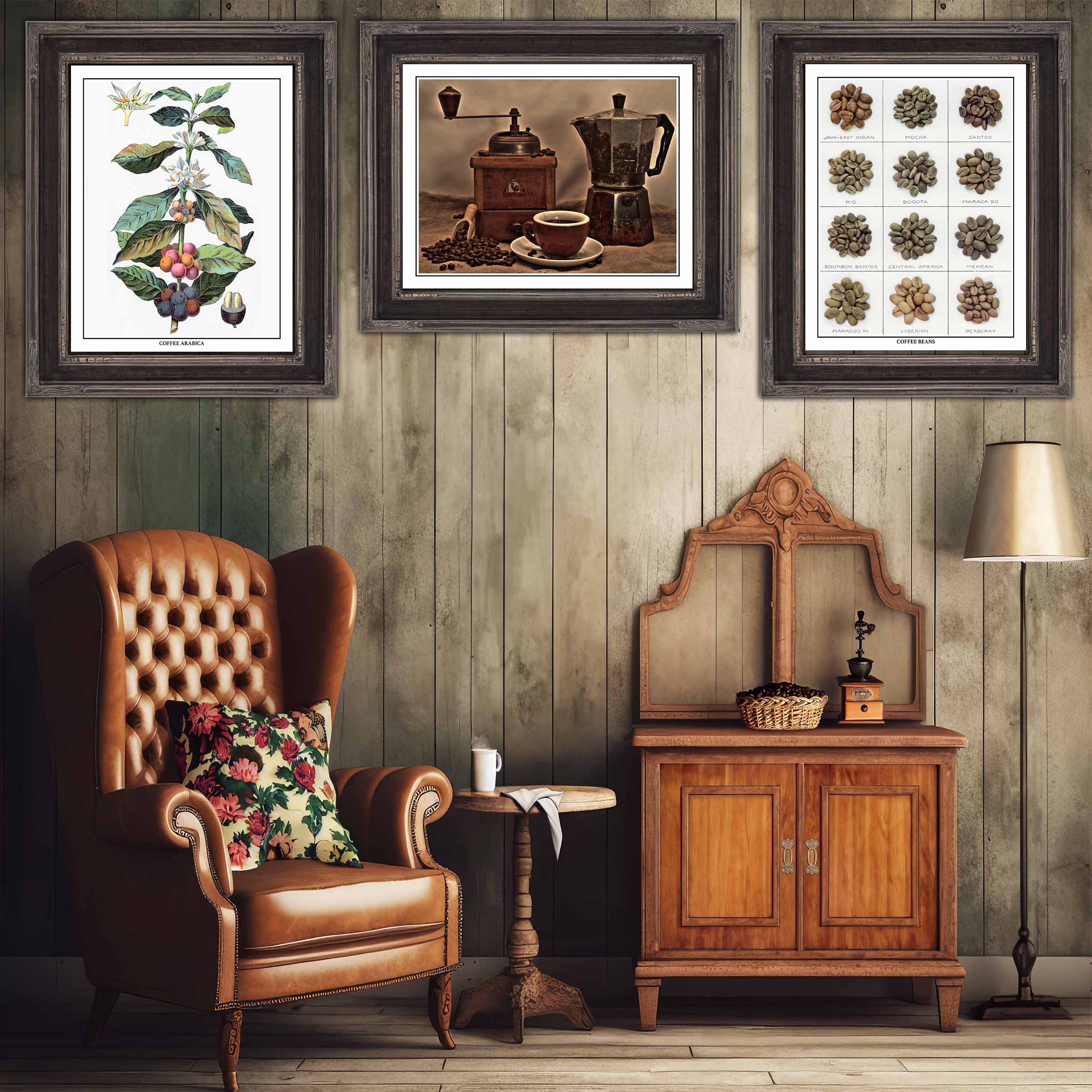 Rustic Coffee & Tea Wall Art at Adirondack Retro