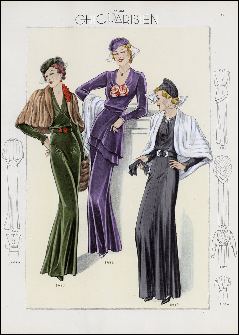 Collectible Vintage Women's Fashion Ads at Adirondack Retro