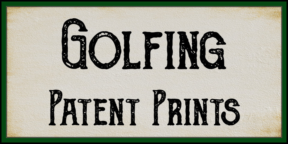 Unique Golfing Patent Prints at Adirondack Retro