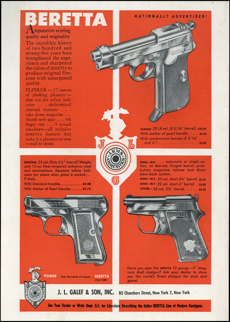 Vintage Gun Print Ads at Adirondack Retro