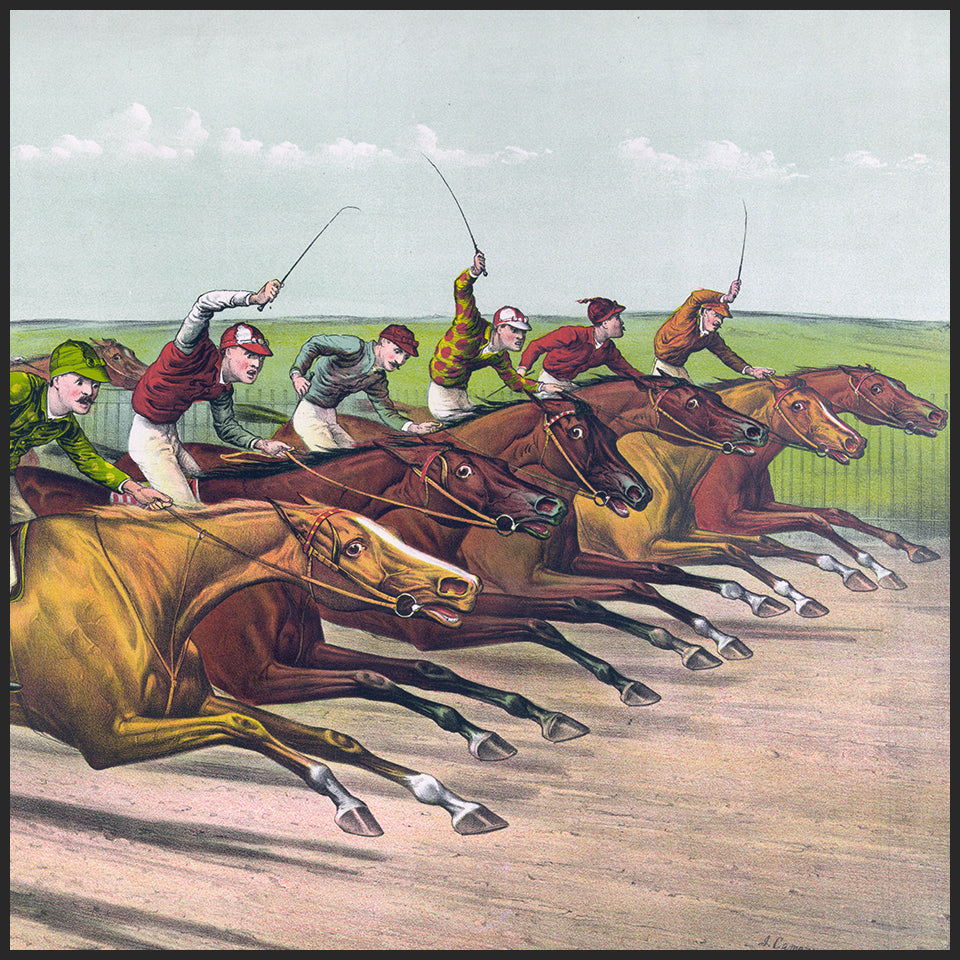 Giclee Horse Racing Prints at Adirondack Retro